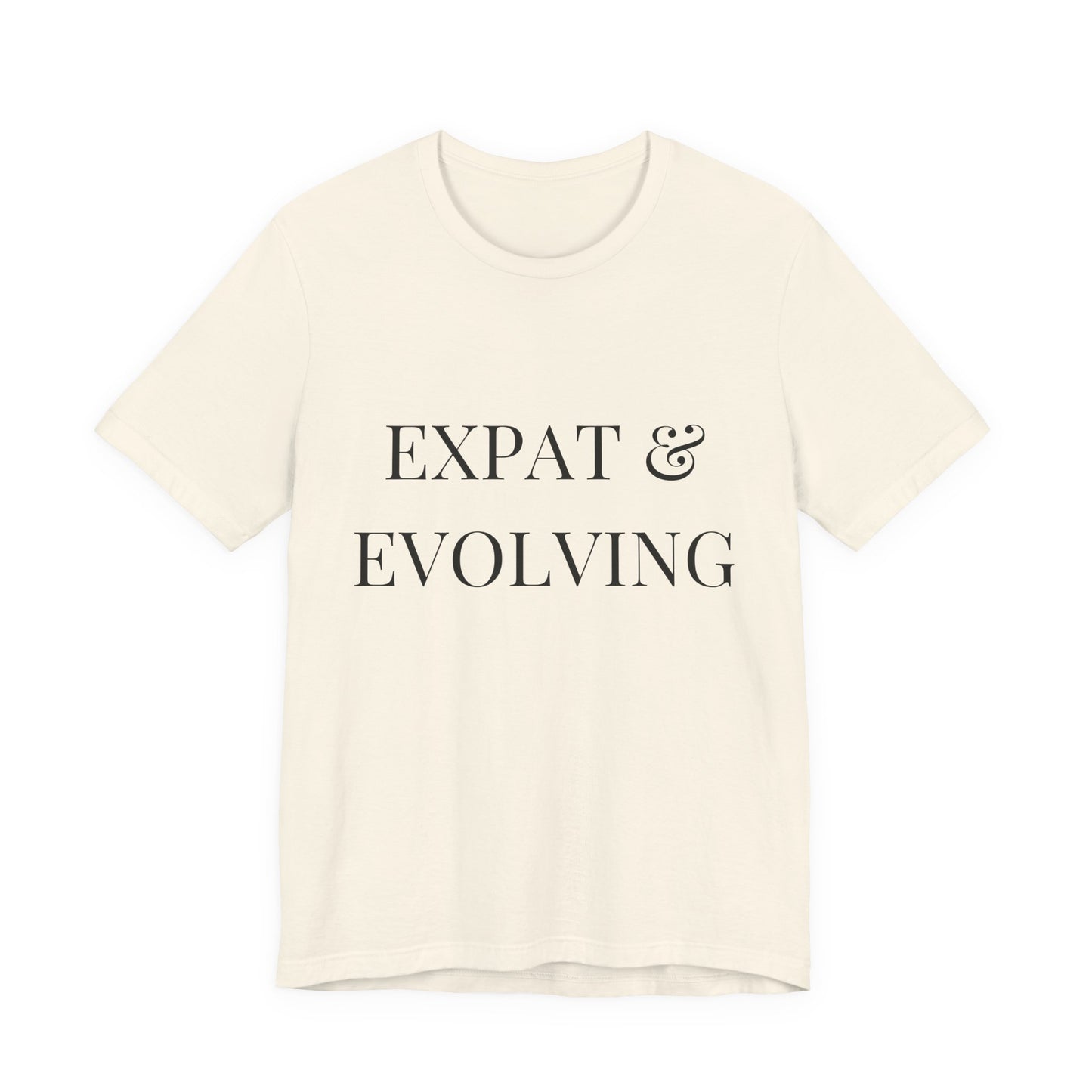 Expat & Evolving Tee — Black Print