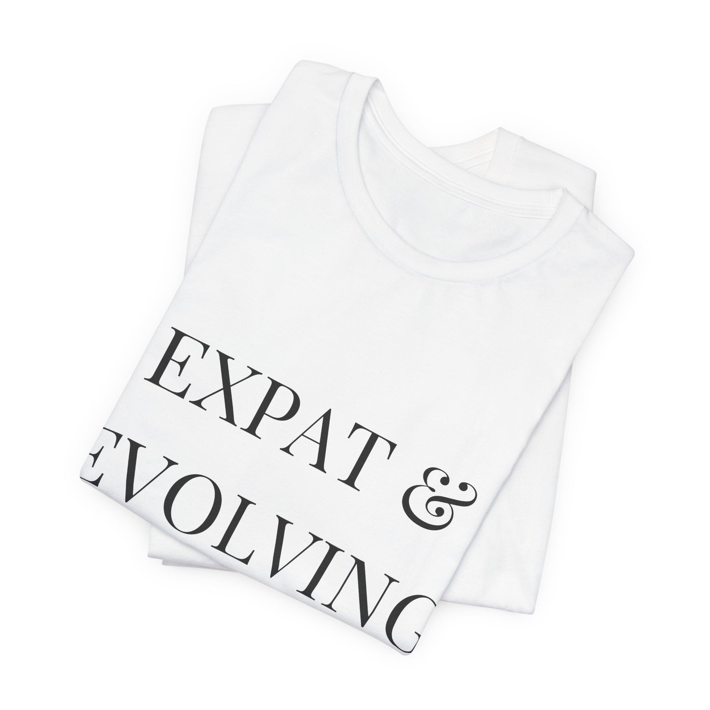 Expat & Evolving Tee — Black Print