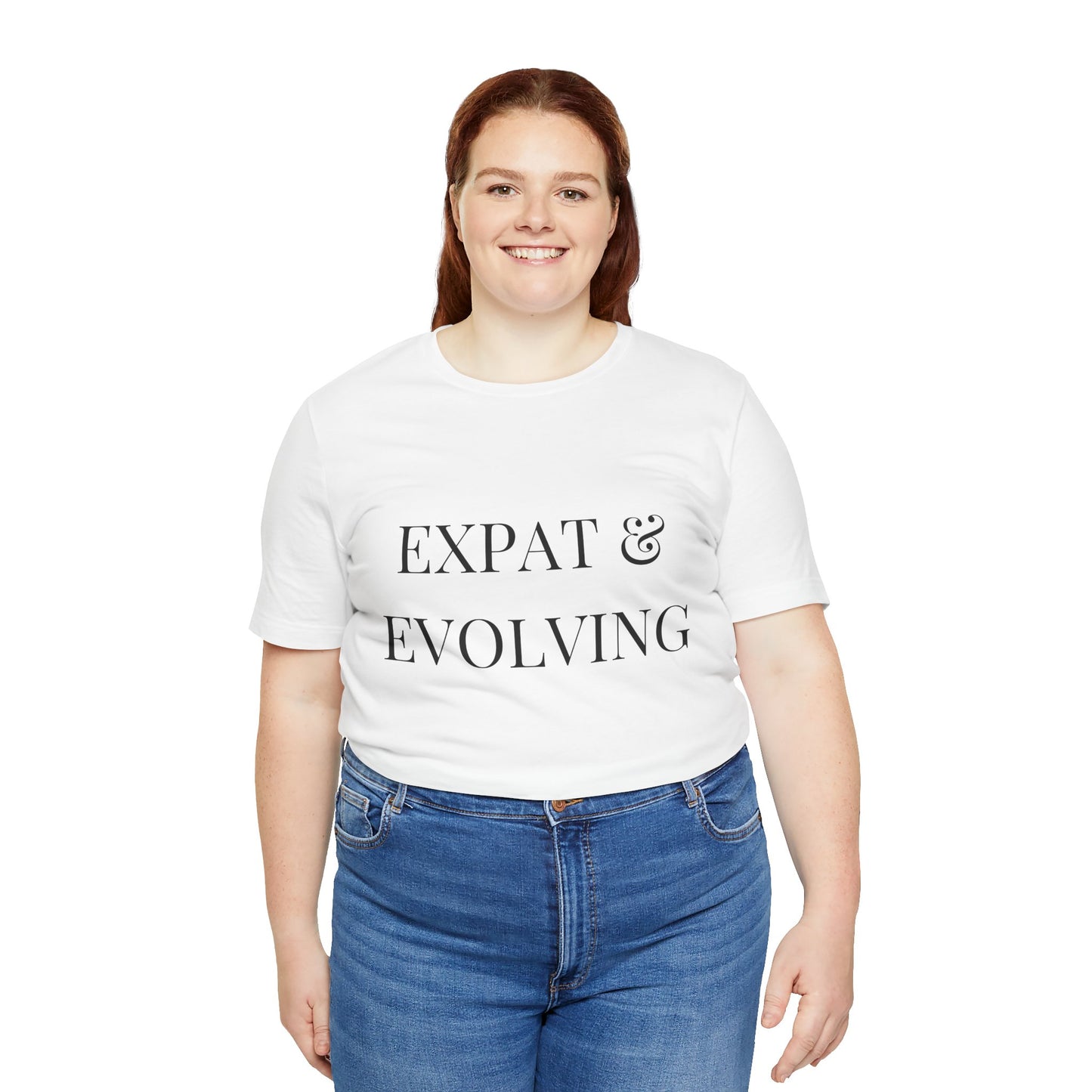 Expat & Evolving Tee — Black Print