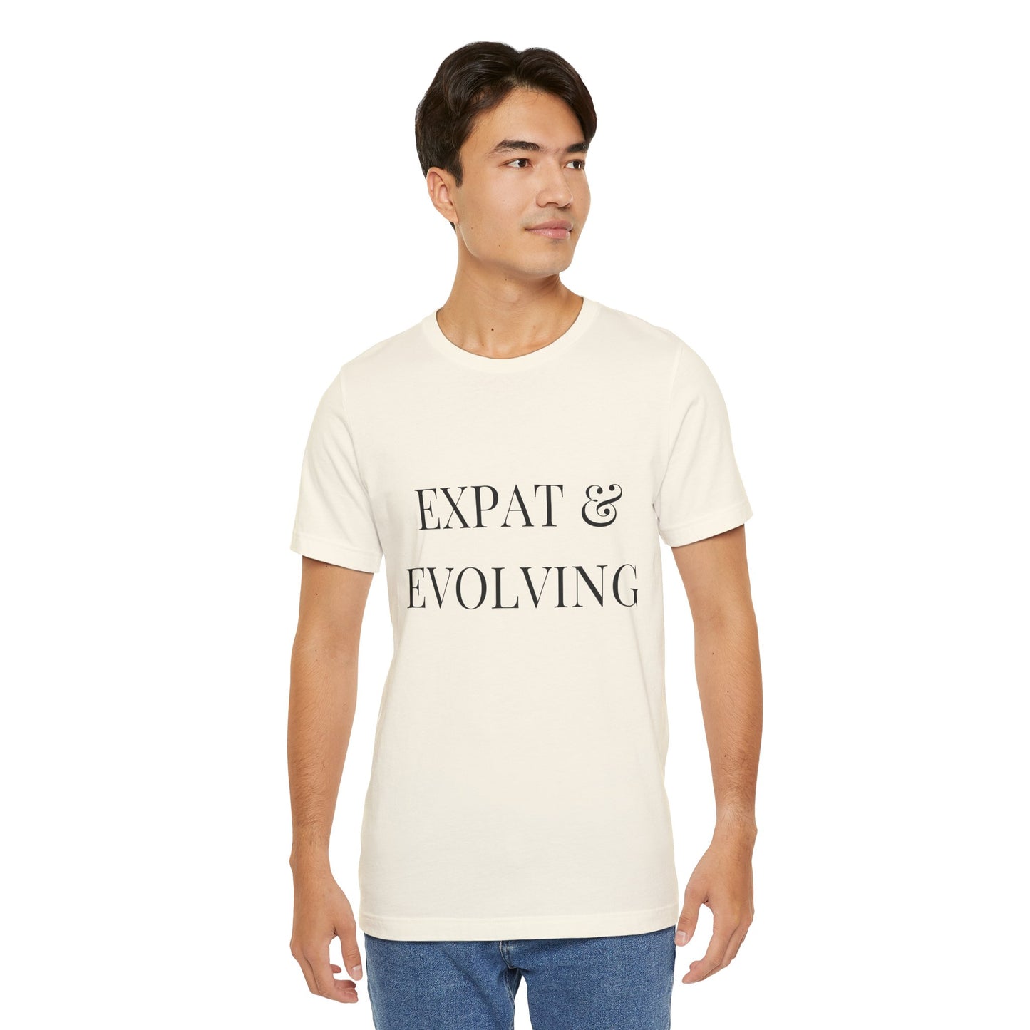 Expat & Evolving Tee — Black Print