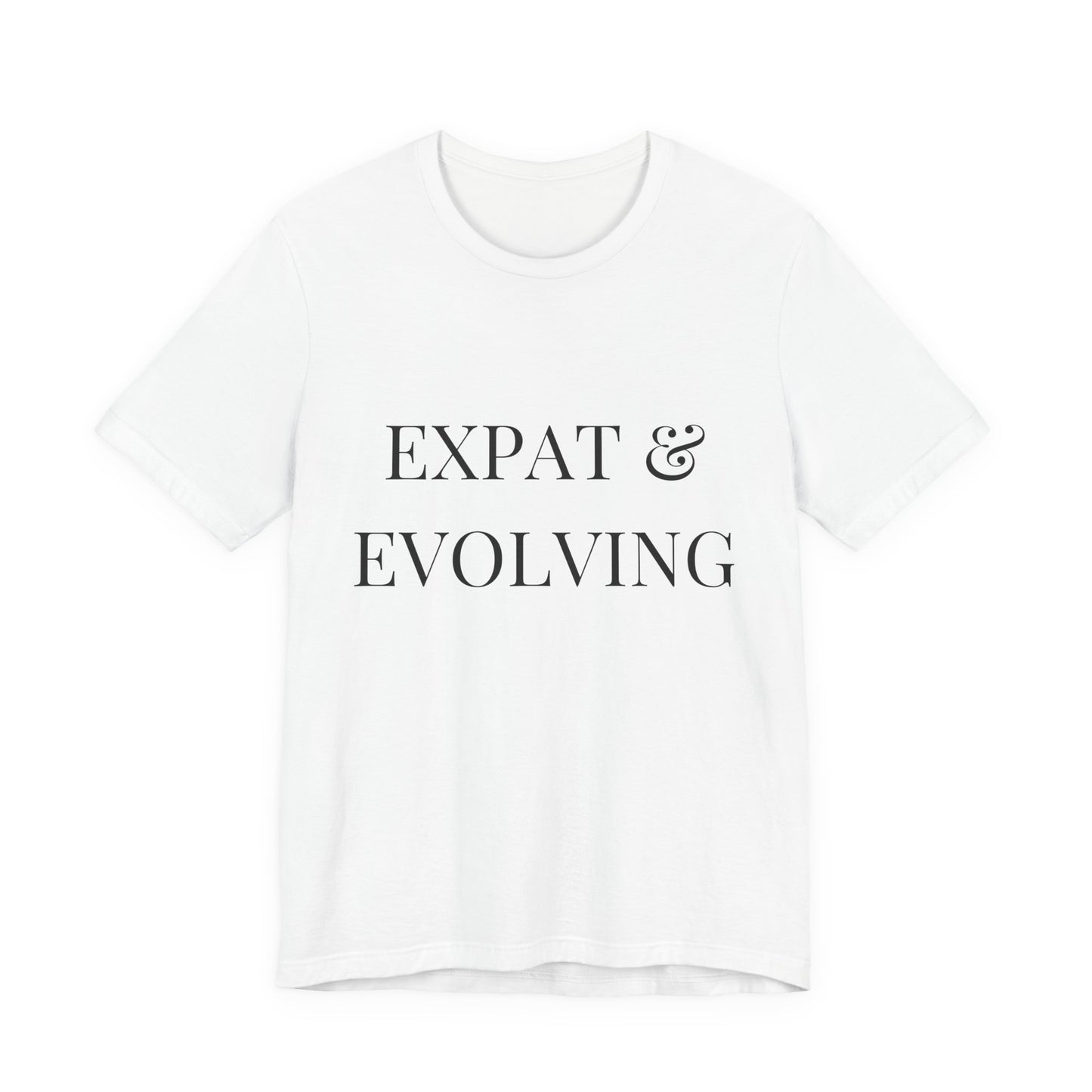 Expat & Evolving Tee — Black Print