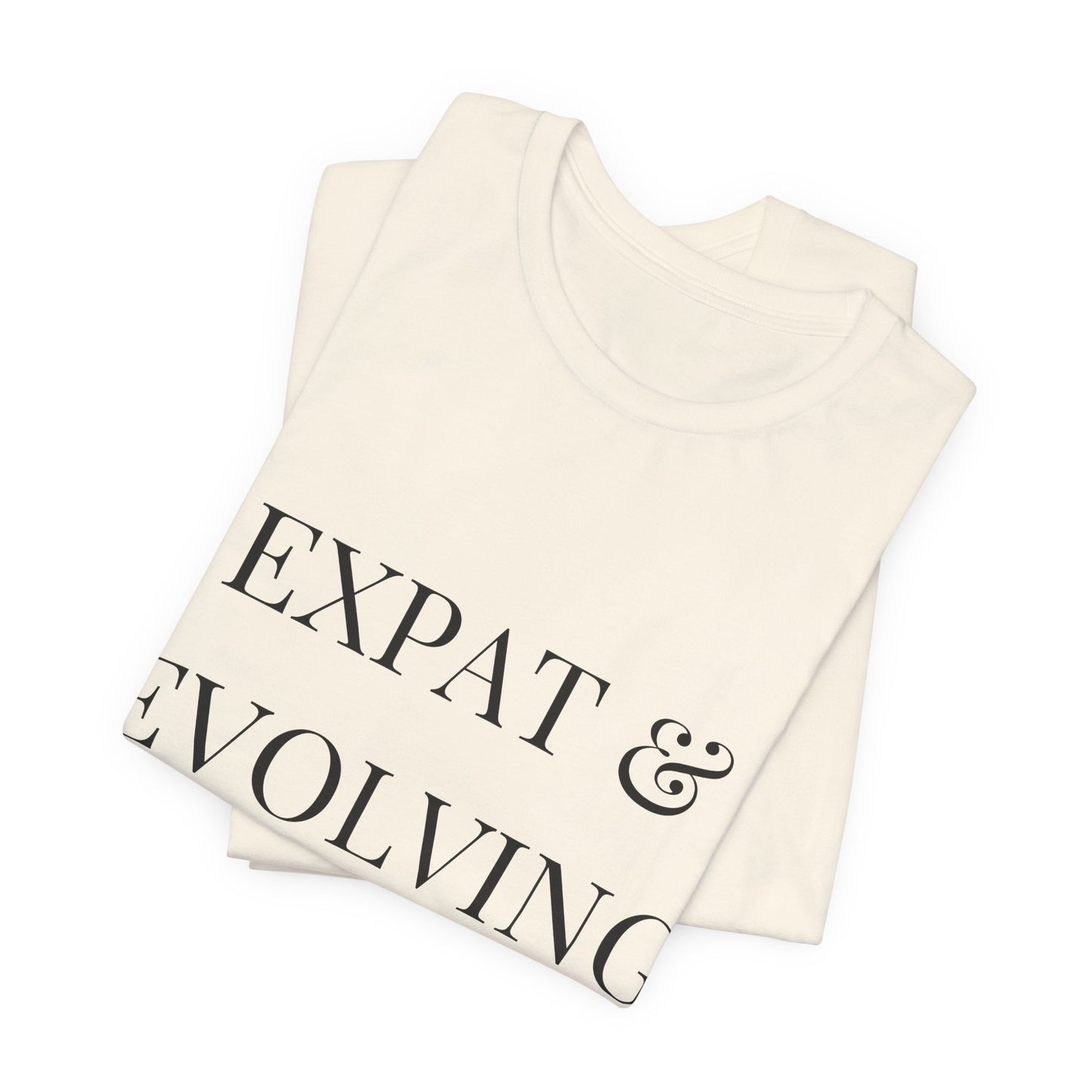 Expat & Evolving Tee — Black Print