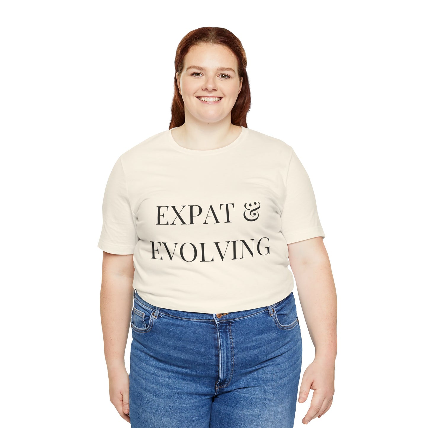 Expat & Evolving Tee — Black Print